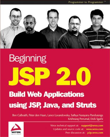 Beginning Jsp 2.0: Build Web Applications Using Jsp, Java, and Struts ...