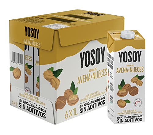 Yosoy - Bebida de Avena con Nueces, 6 x 1L