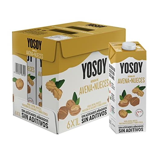 Yosoy - Bebida de Avena con Nueces, 6 x 1L