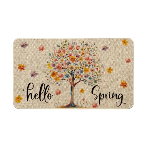 Artoid Mode Floral Tree Hello Spring Doormat