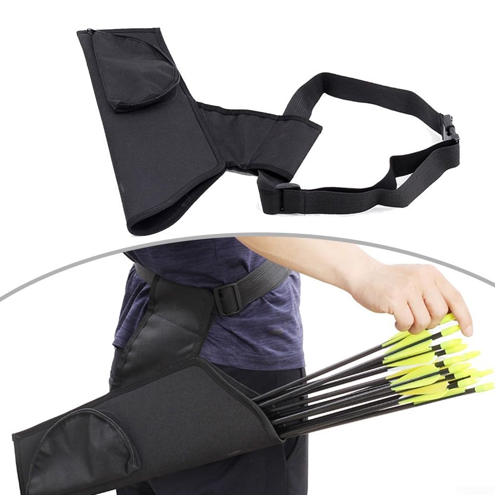 Arrow Faretra Hip Bag Pouch con supporto in vita per caccia con arco ottimizzato per il tiro rapido e il trasporto stabile