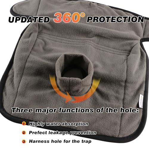 Image of Piddle Pads, Multi-use and Leak Free Lines for Baby Stroller, High Chair & Car Seat, Waterproof Toilet Training Seat Covers for Toddles (Charcoal Grey, 1 Pack)