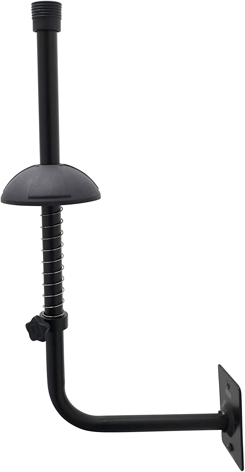 Gator Frameworks Recital Series Wall Hanger with Extra Long Post for Trombones, (GFW-TBONEHNGR-BLK)