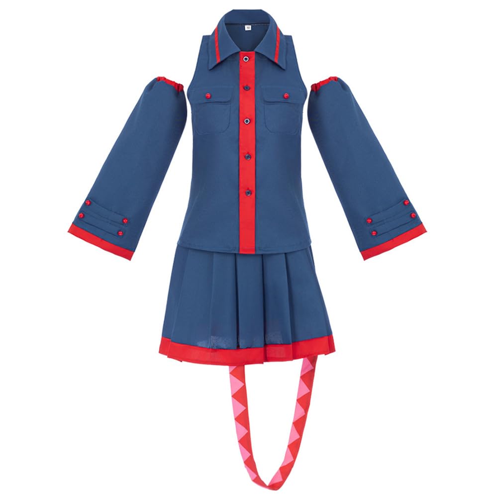 Kasane Teto Cosplay Costume with Skirt Socks Anime Girl Uniform Dress