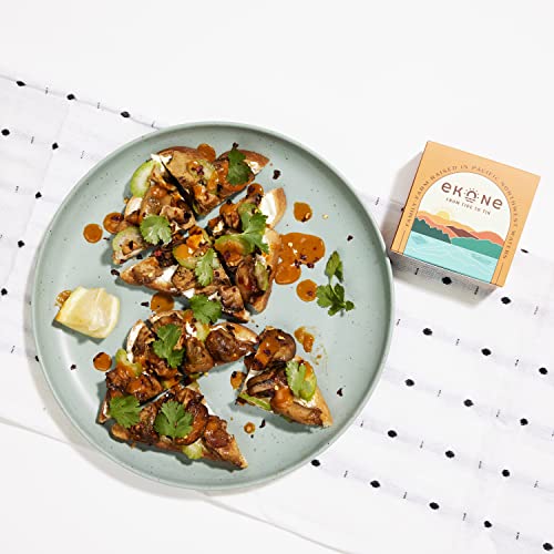 Ekone Premium Tinned Seafood Sampler (4 pack) Smoked Oysters and Mussels, Farm Raised, Smoked and Canned in Washington State - Thumbnail 3
