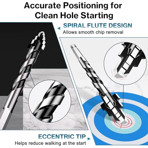Lytool Tungsten Carbide Stepped Drill Bit Set