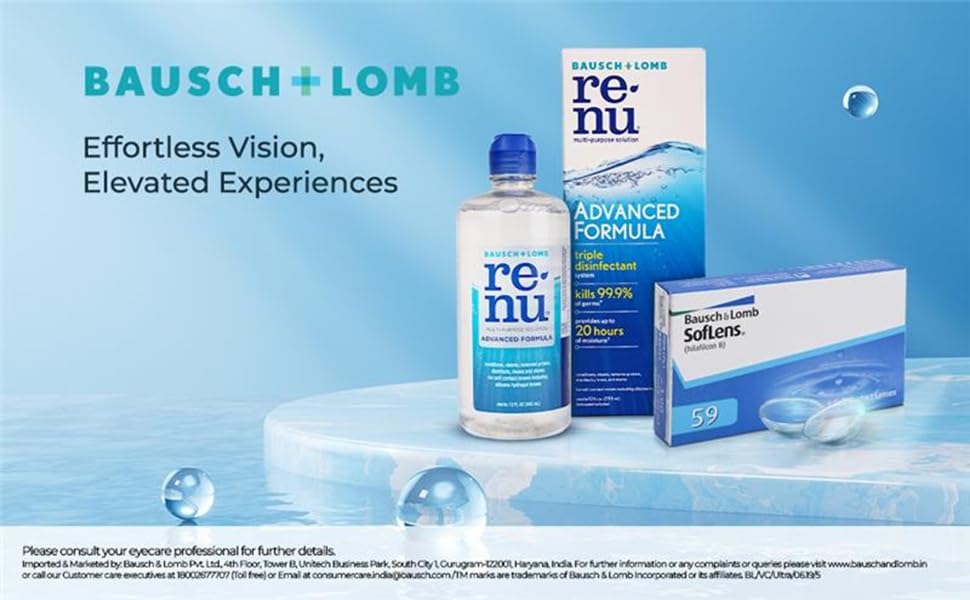 Image of Bausch & Lomb Soflens59 Contact Lens - Spherical | Monthly Disposable | Hydrogel Material | (-7.5, Pack of 6)