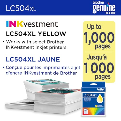 Cartouche encre jaune Brother LC504XLY jet d'encre haute capacité XL - 2