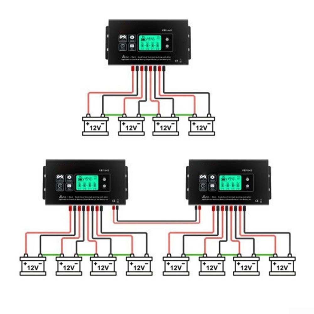 Batteriespannungsausgleicher KBX104S 48V Serie Controller mit Steckklemmen und Verlängerungskabel