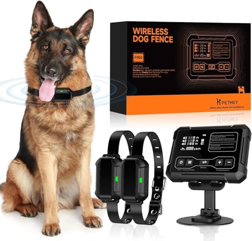 Wireless Dog Fence System for 2 Dogs Indoor & Outdoor