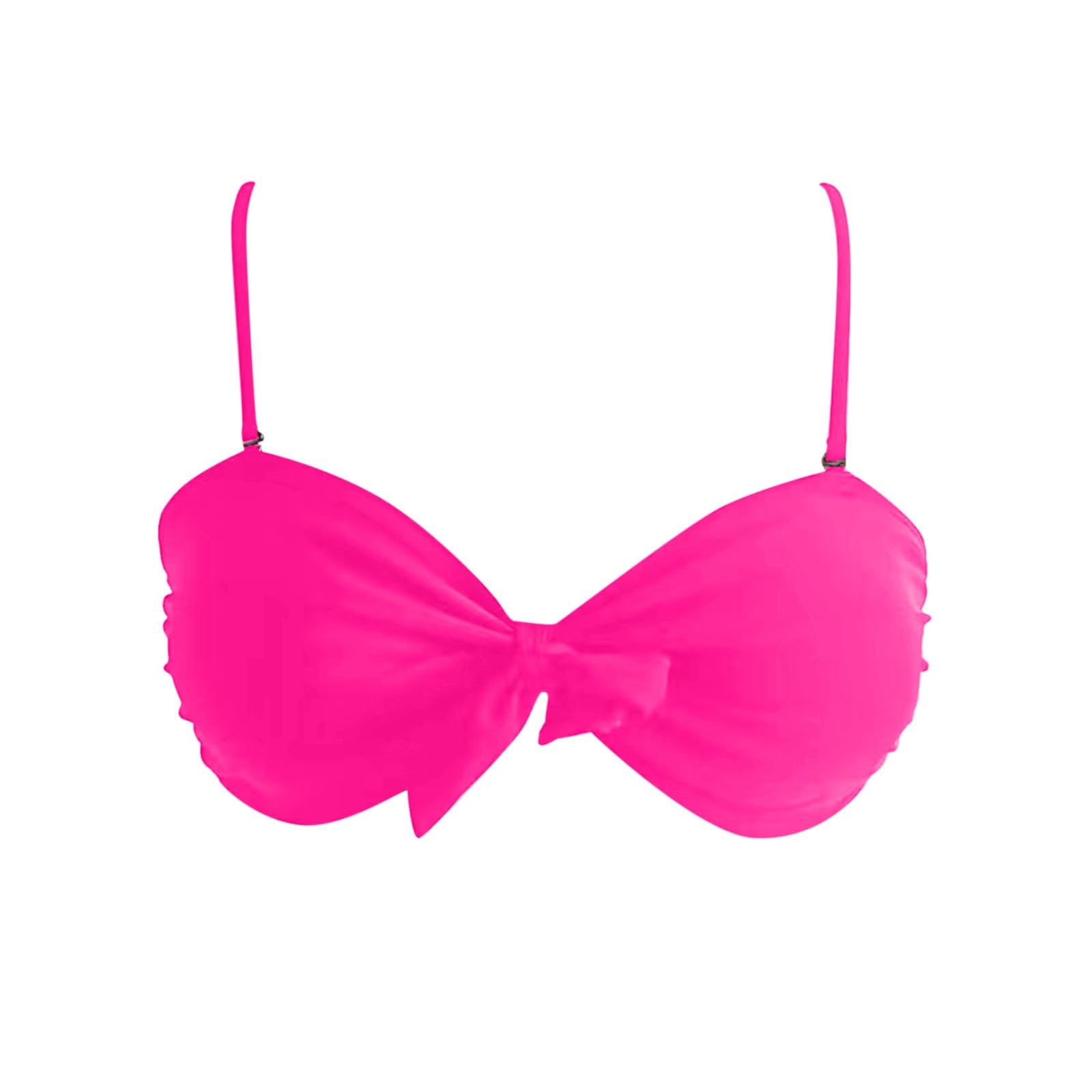 Genérico Bikinis Mujer, Top De Bikini Bandeau para Mujer Top De Traje De BañO Sin Tirantes Top De Traje De BañO con Tirantes