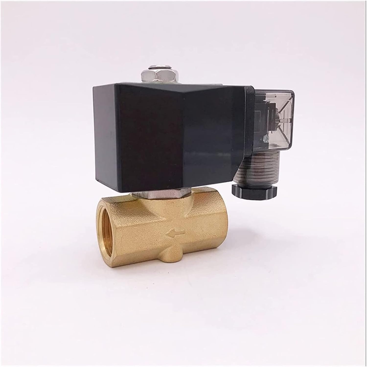 Normally Closed Brass Small Gas 2way Water Direct Acting Solenoid Valve 3/8inch 24VDC 3mm/4mm/5mm/6mm/8mm Seals Useful(Dc12v,3mm)