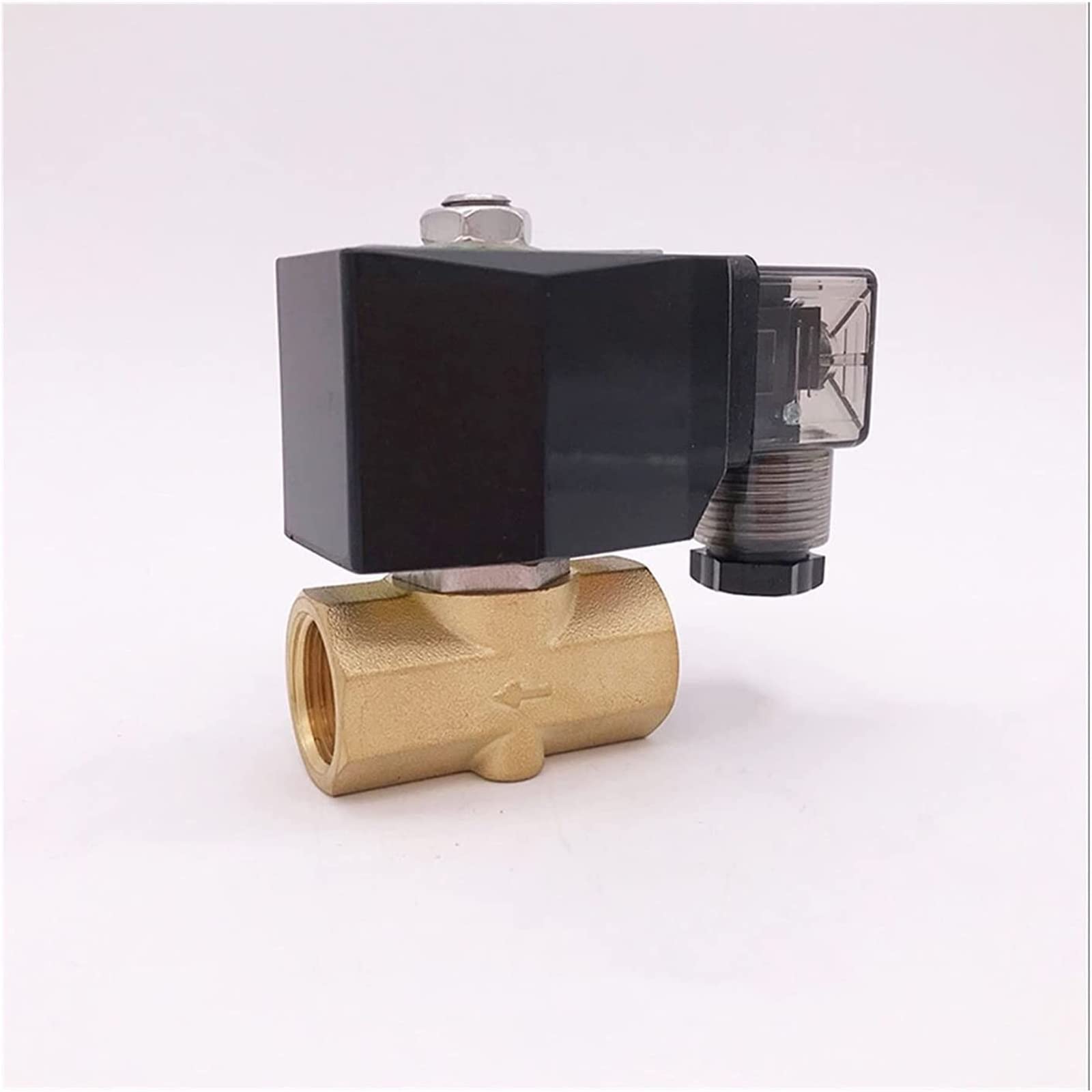 Normalnie zamknięty mosiężny mały gaz dwukierunkowy zawór elektromagnetyczny 3/8 cala 24 V DC 3 mm/4 mm/5 mm/6 mm/8 mm przydatne uszczelki (Ac110V, 4mm)