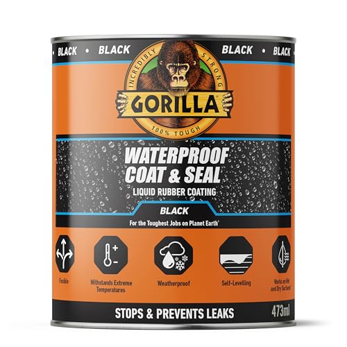Gorilla 84756 Waterproof Coat & Seal Black 473ml