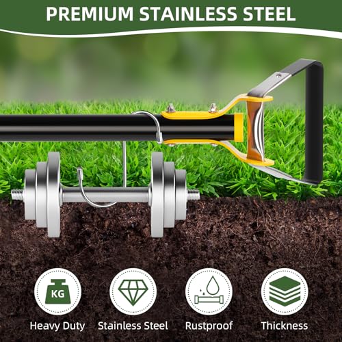 image for YUCEEN Hoe Garden Tool,Scuffle Garden Hoe for Weeding 30-60 Inch,Long 