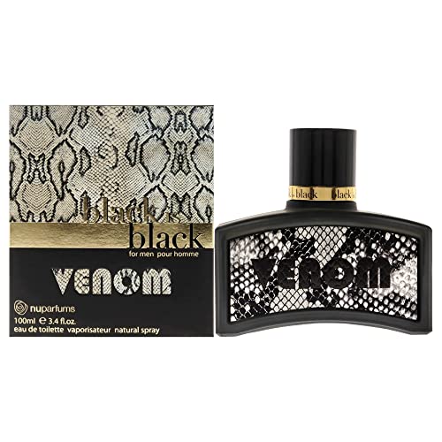 Nu Parfums Black Is Black Venom Pour Homme Eau De Toilette Spray, 3.4 Ounce #TOP2