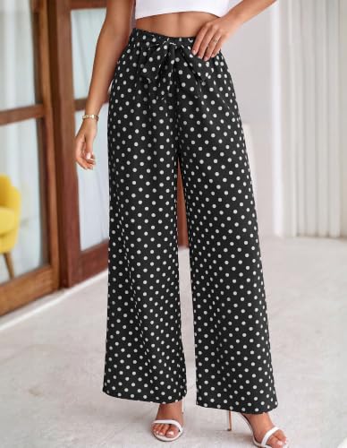 Image of BTFBM Striped Palazzo Pants for Women Casual Summer 2026
