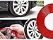 CARALL Profilo Rosso Adesivo Decorativo per Cerchi Auto Moto, Striscia Adesiva Resistente, Rotolo da 8 Metri