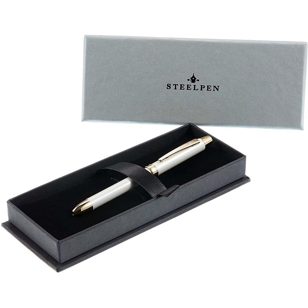 Steelpen 430-4 3 Fonksiyonlu Tükenmez Kalem Beyaz