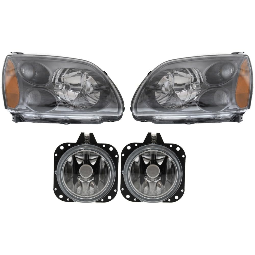 Amazon.com: South Mud Bay 4pcs Headlight Halogen Left Right Side  
