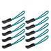 DYZD Durable Zipper Pulls Zipper Tab Zipper Tags Cord Pulls Zipper Extension Zip Fixer for Backpacks, Jackets, Luggage, Purses, Handbags (Blue,10 PCS)