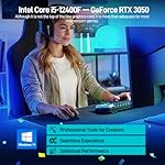 Gaming PC Desktop Intel 12th I5-12400F, 6 core 2.5GHz Desktop Computer, GeForce RTX 3050, 32G DDR4 RAM, 1TB NVME SSD, Prebuilt Tower Computer for Gaming, Home and Office (White) - Image 5