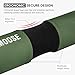 DMoose Fitness Barbell Pad for Hip Thrust, Squat & Lunges - Non-Slip Thick Foam Cushion for Neck and Back Support with Two Straps - Hip Thrust Pad for Leg Day - Fits All Olympic Bars (Military Green)