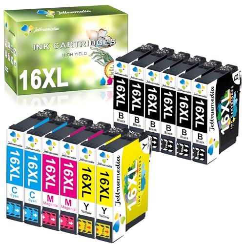 16XL Ink Cartridges for Epson 16 XL Ink Cartridges Compatible with Epson Workforce WF-2010 WF-2510 WF-2520 WF-2530 WF-2540 WF-2630 WF-2650 WF-2660 WF-2750 WF-2760 (6BK/2C/2Y/2M 12pack)