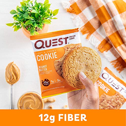 Quest Nutrition Peanut Butter Protein Cookie, High Protein, Low Carb, 12 Count #TOP7