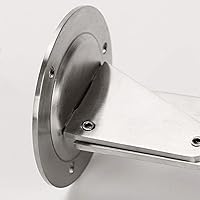 Vista 8 de Colgador de ropa de montaje en pared plateado, plegable de acero inoxidable con múltiples ganchos, perchero de metal para colgar abrigos, ganchos