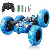 【2025年昇級版】binoa ラジコンカー 子供向け スタントカー 360度両面ロールラジコン オフロード車 2.4Ghz高感度ワイヤレスリモコン ドリフトオフロード LEDライト付き 大容量バッテリー rc car 日本語取扱説明書