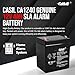 Casil CA1240 12V 4Ah SLA/AGM Sealed Lead-Acid Maintenance-Free Alarm Battery – F1 Terminals