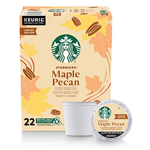 Image of Starbucks Coffee K-Cup Pods, Maple Pecan, 22 CT