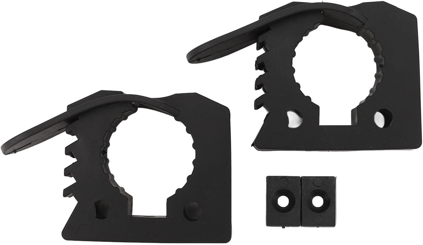 2 morsetti in gomma a sgancio rapido per strumenti di diametro da 2,5 cm a 3,8 cm, supporto per attrezzi resistente con vestibilità regolabile per UTV ATV, camion, barca, treno, design pratico e