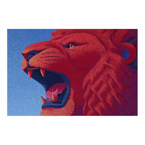 Tableaux muraux motif de lions pour raviver un mur blanc de salon