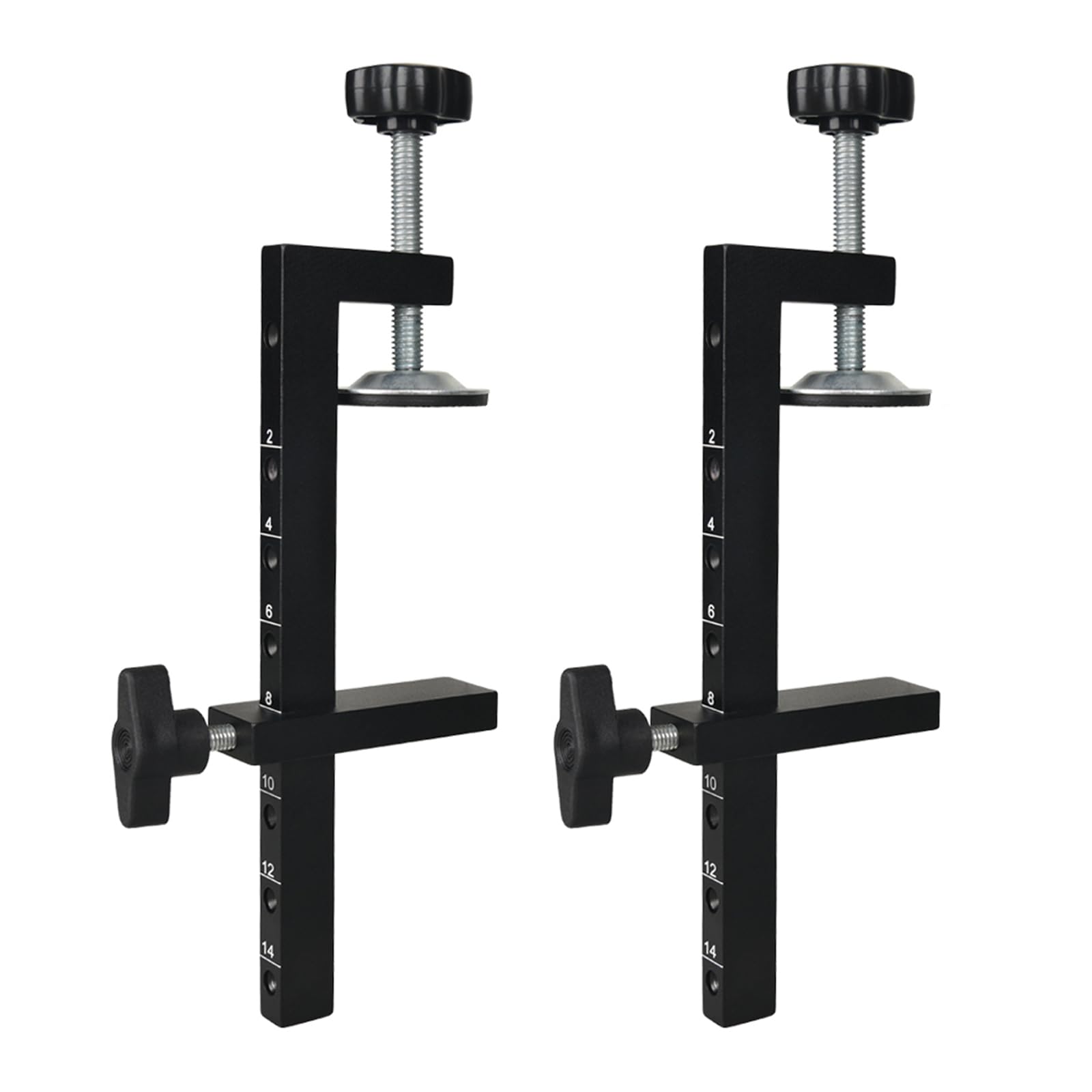 Set di morsetti a F, confezione da 2 morsetti da 14 cm, morsetto a F a cambio rapido, morsetti a barra con apertura massima 14,2 cm, morsetti per legno per lavorazione del legno e lavorazione del