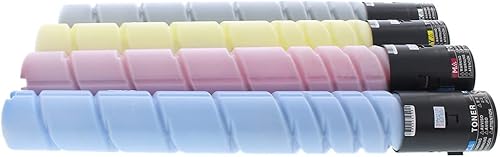 Miniatura 3 de TN321K, TN321Y, TN321C, TN321M - Paquete de 4 cartuchos de tóner negro, cian, magenta, amarillo compatible con Konica Minolta ADC286/ADC366 y Bizhub