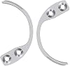 2 Pcs Portable Stainless Steel Special Tools,Stainless Steel Metal Hooks,Supermarket Tool Accessories,Clothing Tool Accessories Silver