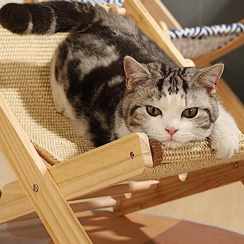 JISADER Cadeira para gato lounge cama para gato rede para gatos cama elevada berço para cães pequeno