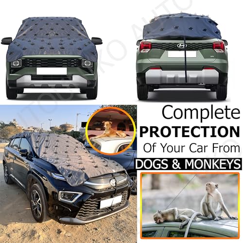 Image of Complete Protection Spike Car Cover for Mahindra Scorpio Protection from Street Dogs,Monkeys & Pets, Also Compatible with All Hatchback,Sedan,SUVs 16.5 Feet Universal Size