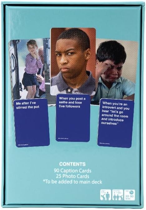 WHAT DO YOU MEME? Fresh Memes Expansion Pack: 115 Cards (90 Caption & 25 Photo) for Core Game, Ages 15+