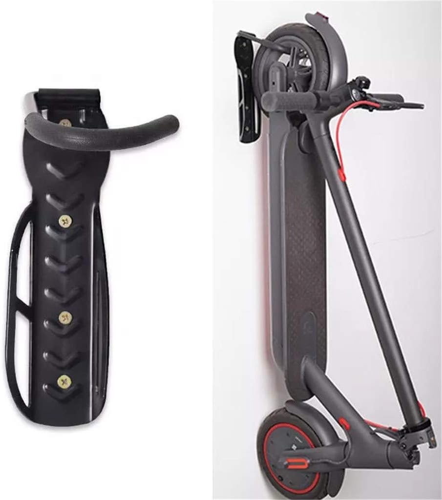 3 Pack Bicycle Holder, Bikes Wall Mount Hanger, JKRED Electric Scooter Hook Scooter Hanging Clip Max Load 50kg Steel Material with Sponge Cover, Suitable for Xiaomi M365/Pro/Ninebot ES1 ES2