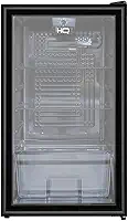 Frigobar Expositor Vertical HQ Vidro Duplo 95 Litros Preto HQ-95FBPV 220V