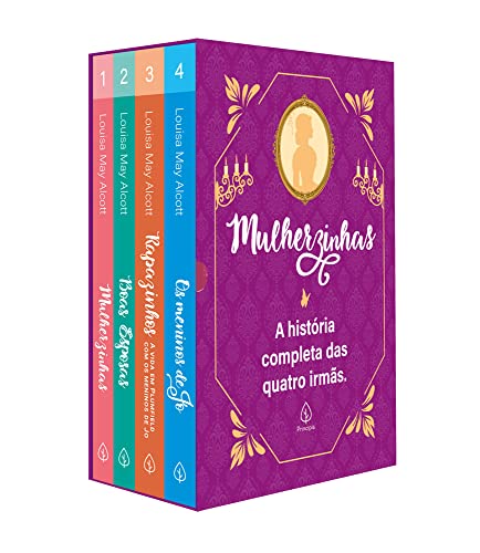 Box Mulherzinhas: a história completa com 4 livros, bloco de anot...