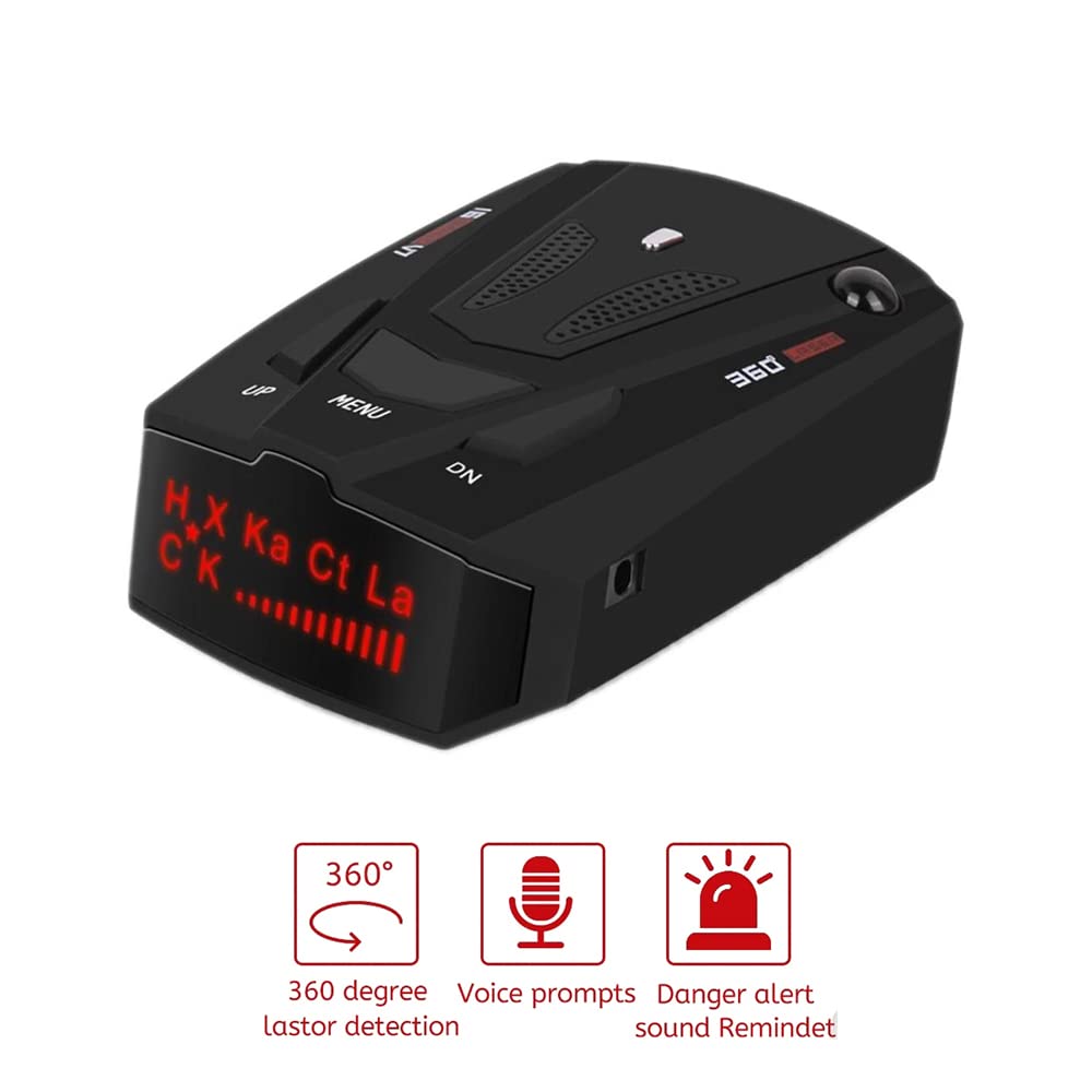 Détecteur de Radar de Voiture SANWAN V7, Mesure de Vitesse de déplacement de la Voiture Mesure électronique Radar Speedar Free Frequency Réception Avertissement Remote