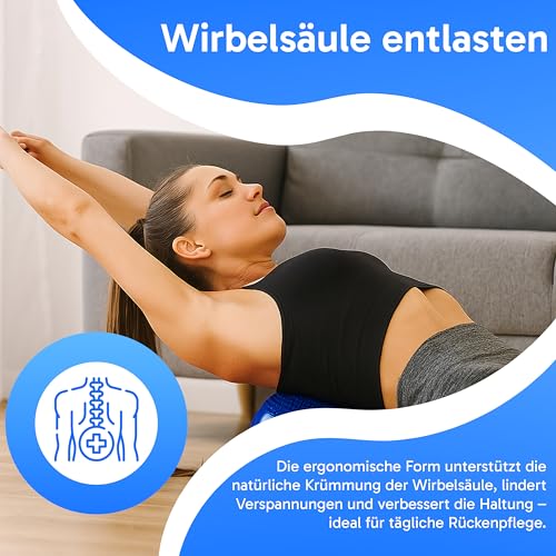 Retoo Ballsitzkissen mit Pumpe, 34cm Durchmesser, Balancekissen, Orthopädisches Sitzballkissen, Luftkissen, Pad, Sitzkissen, Bürostuhl, Balance Kissen für Core, Yoga