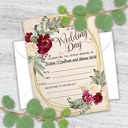 Lone Star Art Spring & Summer Wedding Invitations With Envelopes thumb #2