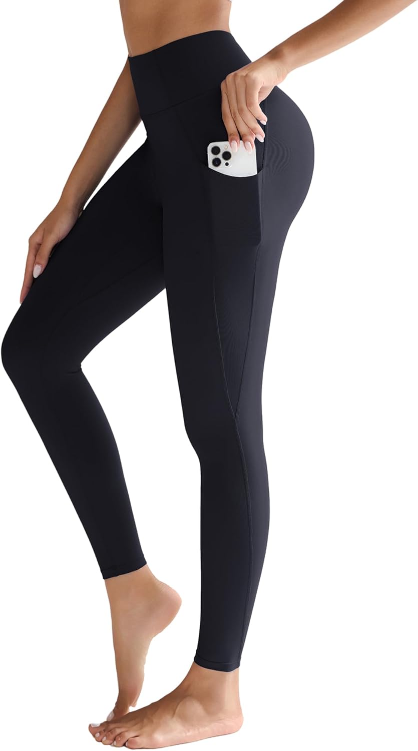 RUNNING GIRL Leggings for Women with Pockets,Full Length High Waist Buttery Soft Workout Leggings Yoga Pants