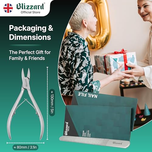 Alicate Cortauñas Blizzard - 13 cm, Corte Recto Uñas Encarnadas - Acero Inoxidable Forjado Alemán - Pedicura Podología Profesional - Dispositivo Médicos, Marcado CE - imagen 8
