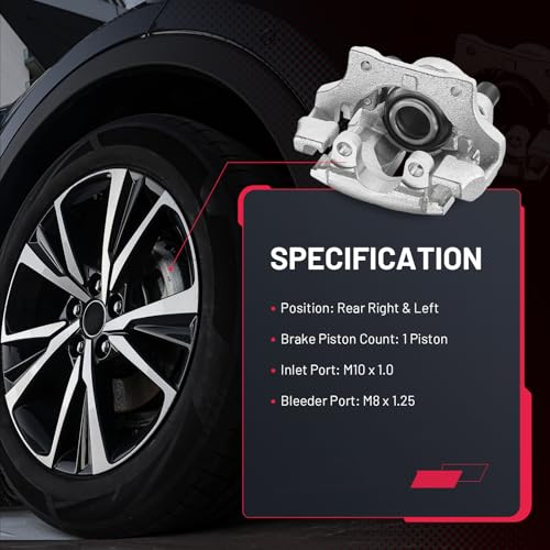 Image of BDFHYK 19-B3226 19-B3227 Rear Disc Brake Caliper Assembly Compatible with BMW 323i /325i /325xi /328i /328i xDrive /328xi /X1 2006-2015 2.0L 2.5L 3.0L l4 l6 GAS 2pcs